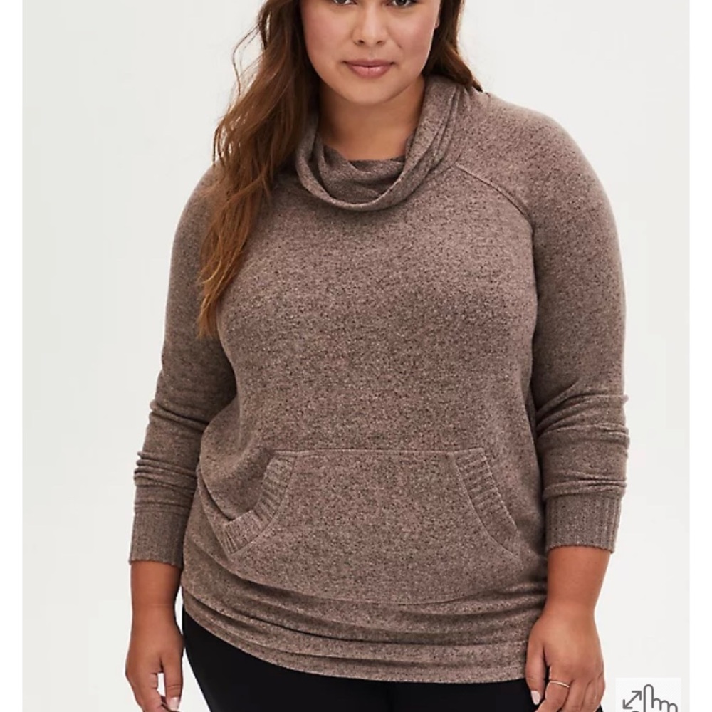 Torrid cowl neck tunic sweater NEW Plus size 1 1X